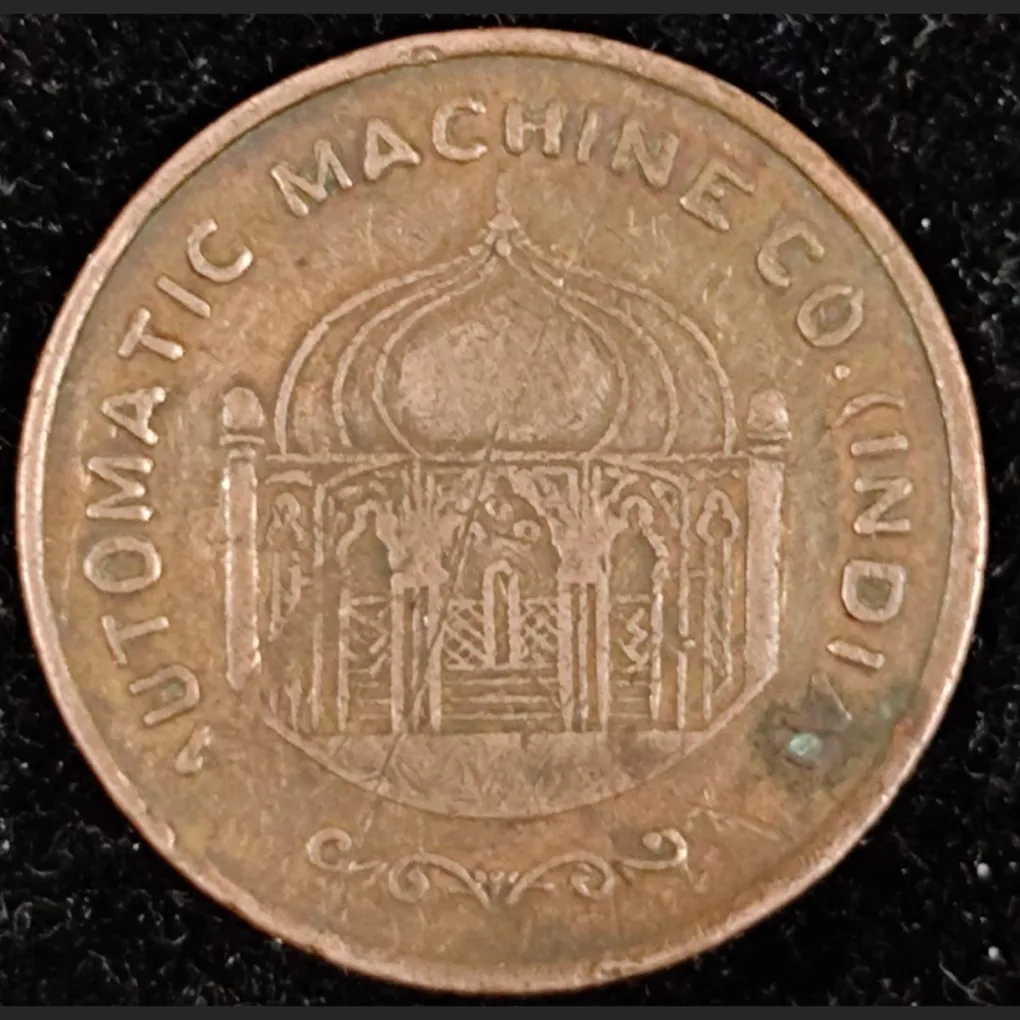 British 1930-47 25 Cents - Automatic Machine Co token very Rare Coin #B198