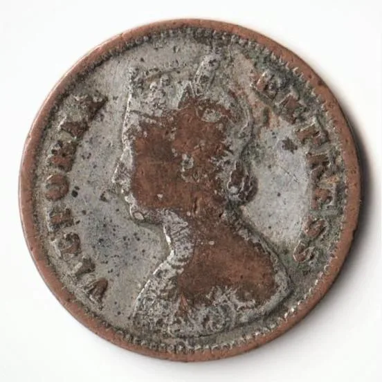 Extremely Rare 1/2 Pice 1898 Copper Coin of Victoria Empress British India Coinage