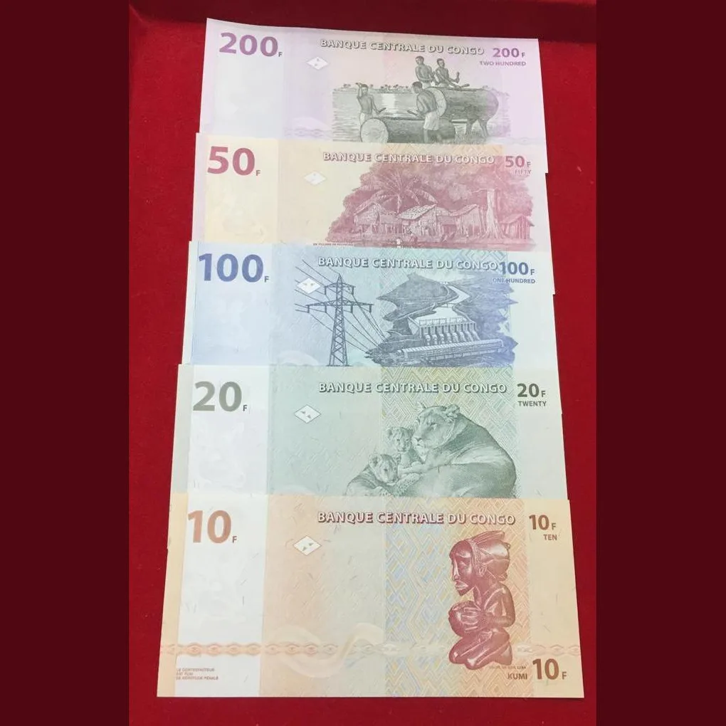 Congo 5 note Different Unc Note Lowest Price