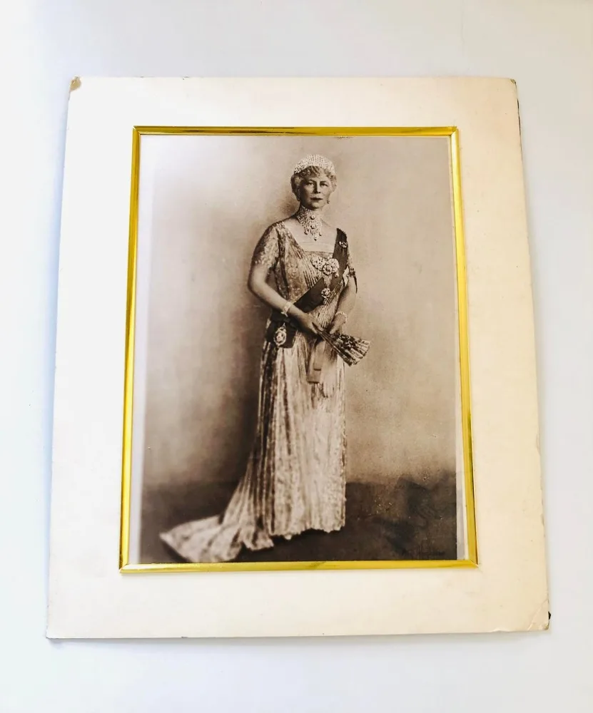 British India Original Copy Vintage Queen Mary V 1920S Clicked in Shilma