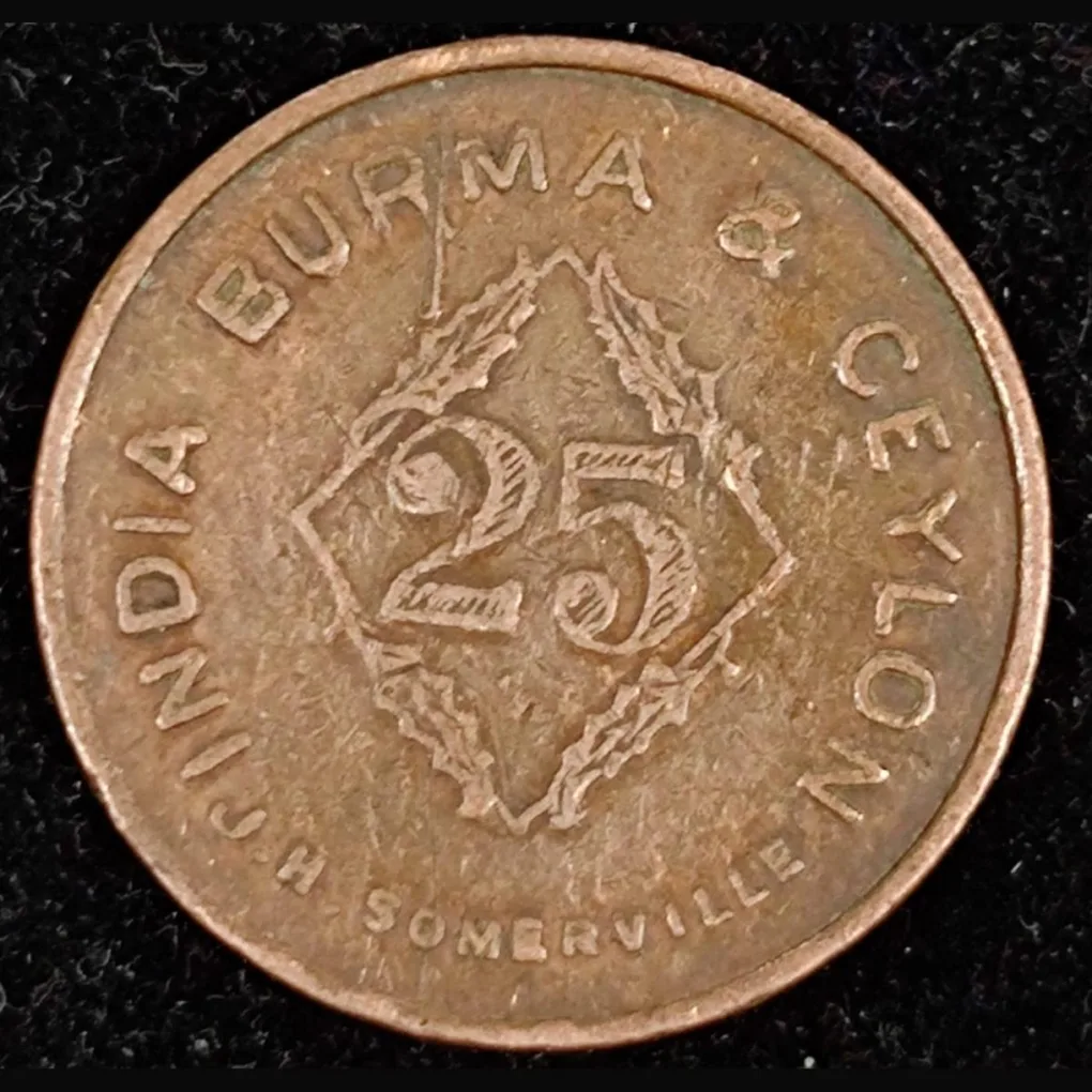 British 1930-47 25 Cents - Automatic Machine Co token very Rare Coin #B198