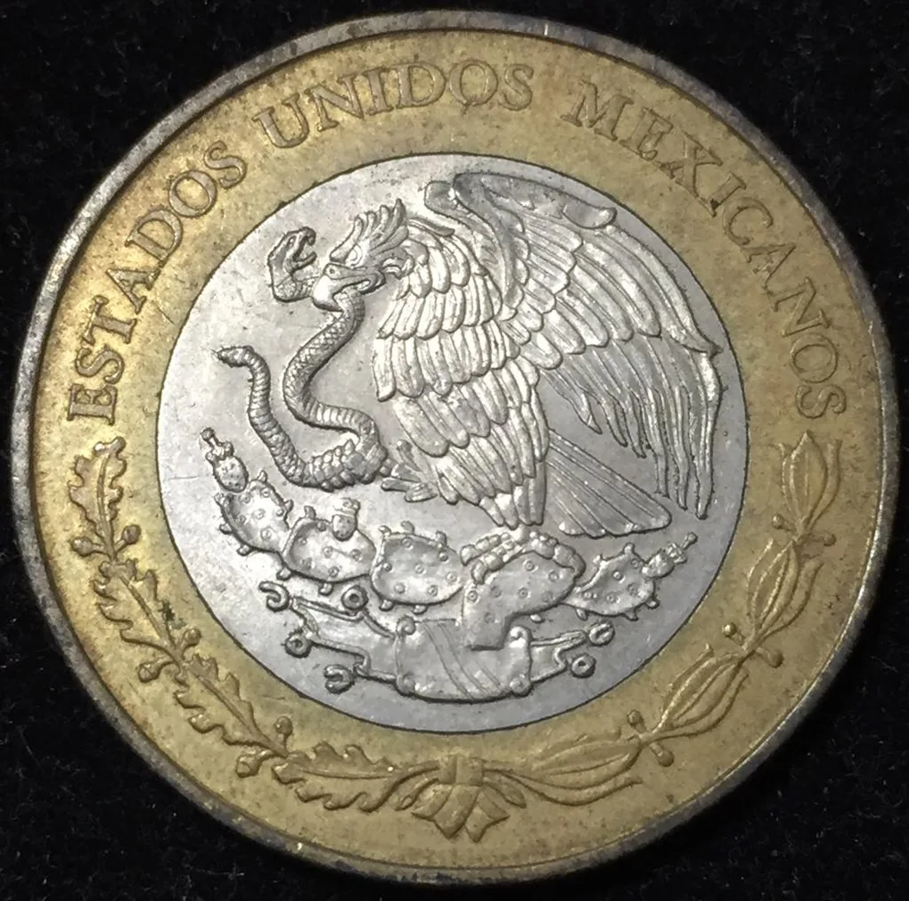 2010 Mexico 20 Pesos Octavio Paz Commemorative issue Coin #G29