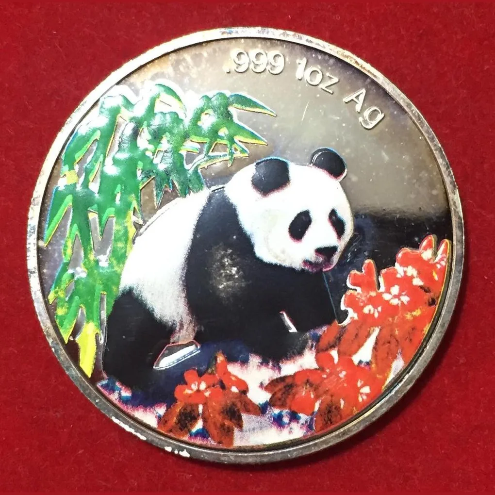 1997 china Commemorative Medallion Set Gold Silver Plated With capsool Gem unc