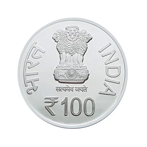 Rupee 100 M G Ramachandran Birth Centenary Coin in Top BUNC Grade UNC Coin Commemorative Coin Set
