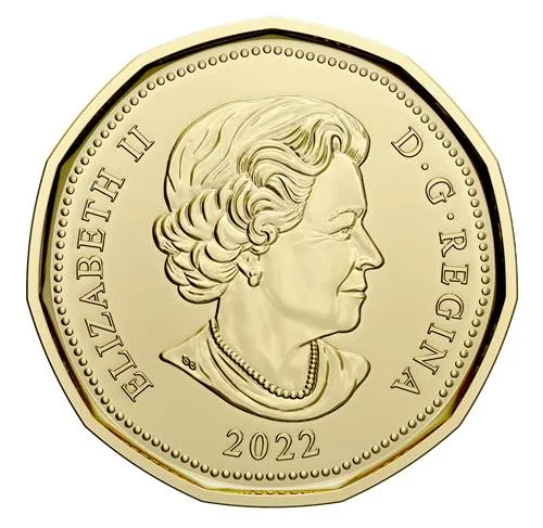 2022 $1 Oscar Peterson Colorised UNC Canada Mint Roll Unique and Rare 25 Coin Roll