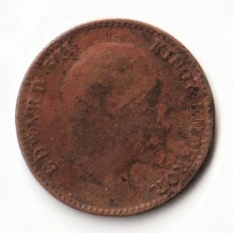 1/12 Anna Unknown Date Bronze Standard Circulation Coin of King Edward VII British India Coinage