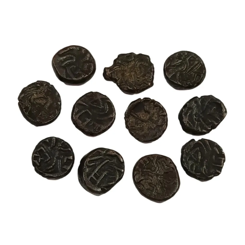 Ancient NAGA Coinage Animal Portraits "Small Size" Lot of 5 Coins High Grades.
