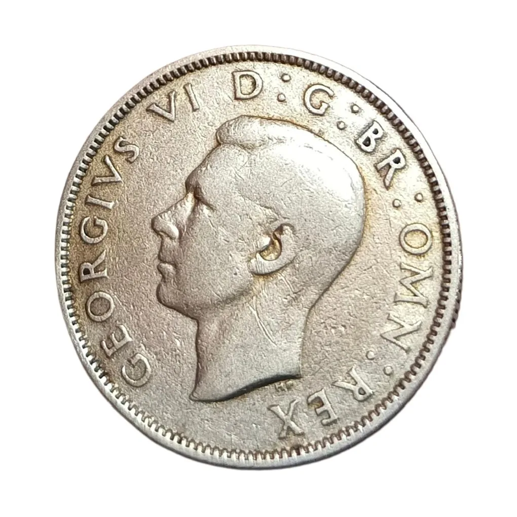 Great Britain Silver Two Shillings Year 1941 King George-VI Collectable Grade.