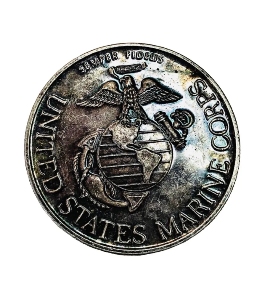 1 Troy Oz American Silver Bullion Coin US Mint Seal Of USA Marine Corps