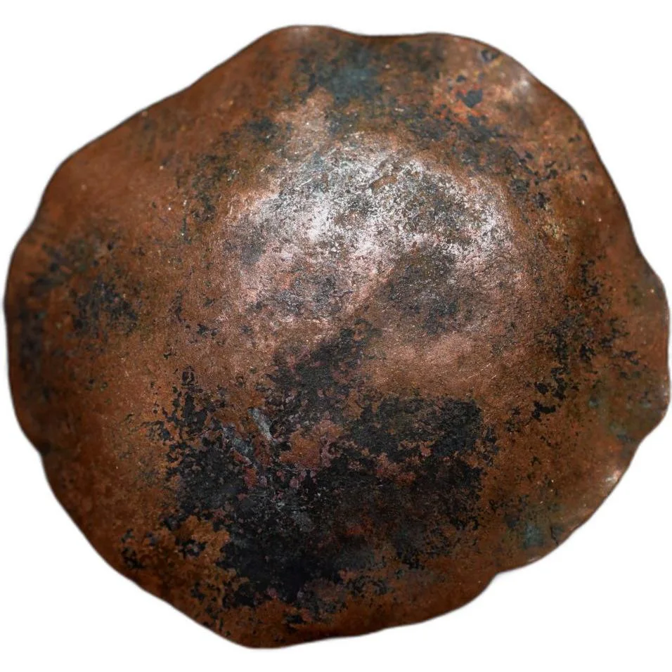Copper Tribal Coin from Nepal Region of Saucer/Cup Shaped 18th Cen. AD Rare