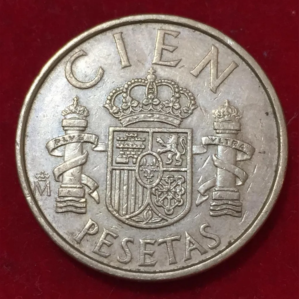 1982 Spain 100 Pesetas - Juan Carlos I value as "CIEN" Rare Coin Lowest Price #N66