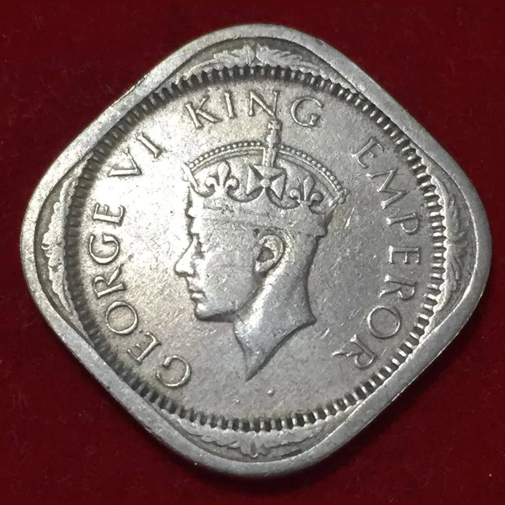 1940 India - British 2 Annas - George VI Rare Coin Lowest Price #N94