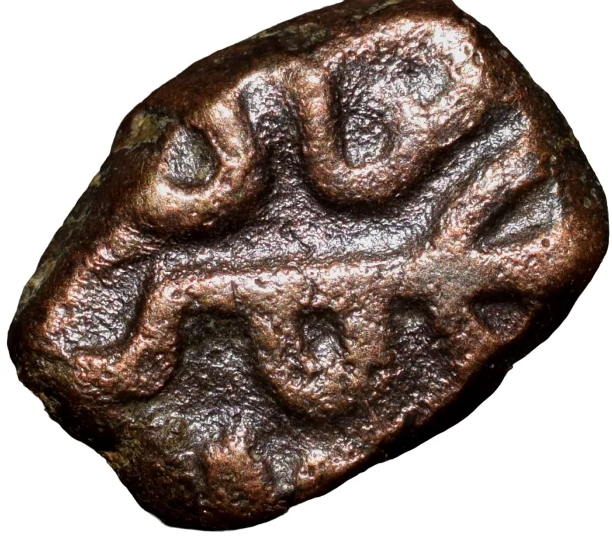 Copper 1/2 Falus of Bahaman Shah(AD1347-59) of Bahamani Sultanate Type BH21