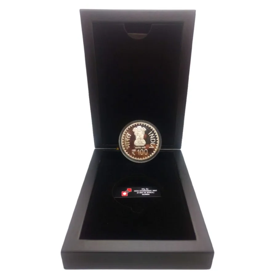 100 Rupees Commeorative Proof Coin 2020 University of Lucknow Centannial Celebration