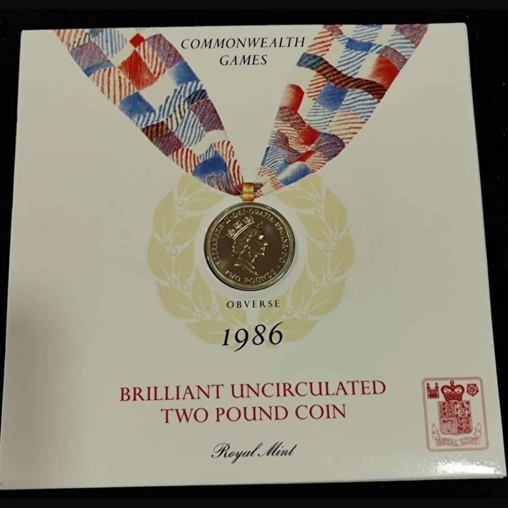 England Commonwealth Games Brilliant Uncirculated Coin proof 1986 set