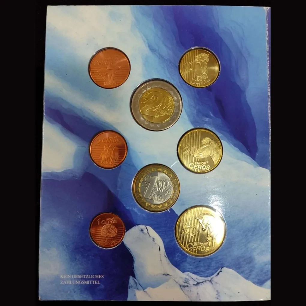 Europroben Pattern Islands 2004 set 8 pcs with Foldar mint pack