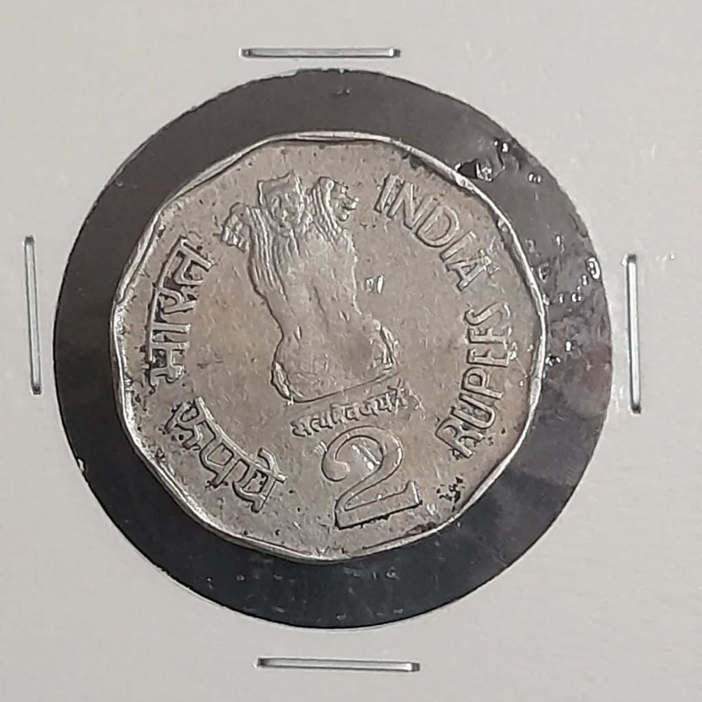 Two Rs Rare Chatrapati Shivaji Maharaj Ji Hyderabad Mint Extra Fine Condition 11