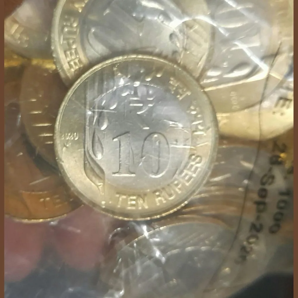 Ten Rs Scare Coin Pkt 2019 Hyderabad Mint RBI Sealed Packed Bunc pkt Scare Item