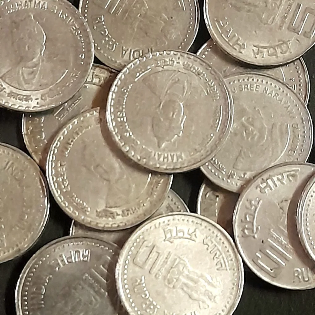 Five Rs FSS Commerrative Scare Coin Mix Jagath Guru or Basaveshwara 21 Pcs Given Good Condition