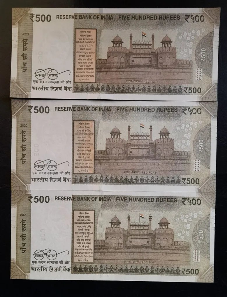 786786 Holy number very rare note 500 rupees note excellent condition.