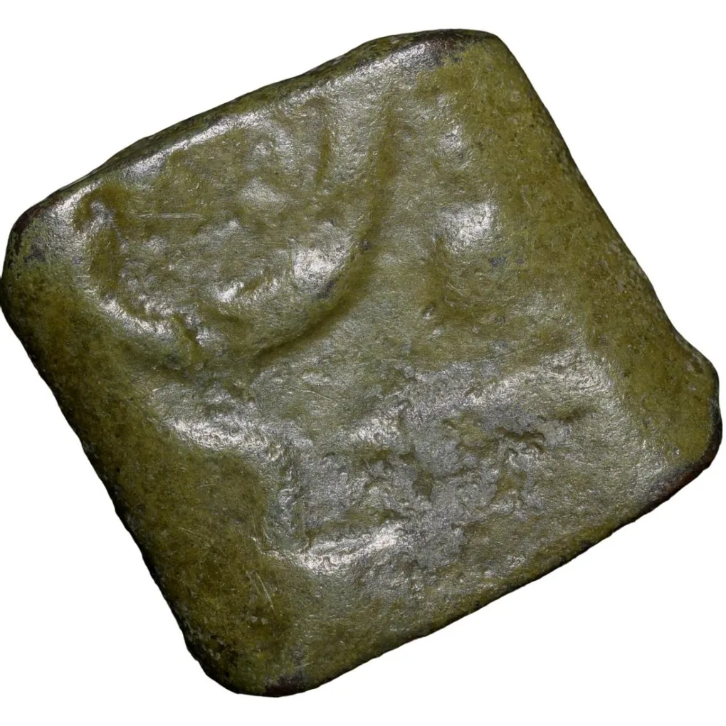 Copper Paisa of Hyderabad Feudatory 'Basmatnagar'(18th Cen. AD) with Palm - Hand