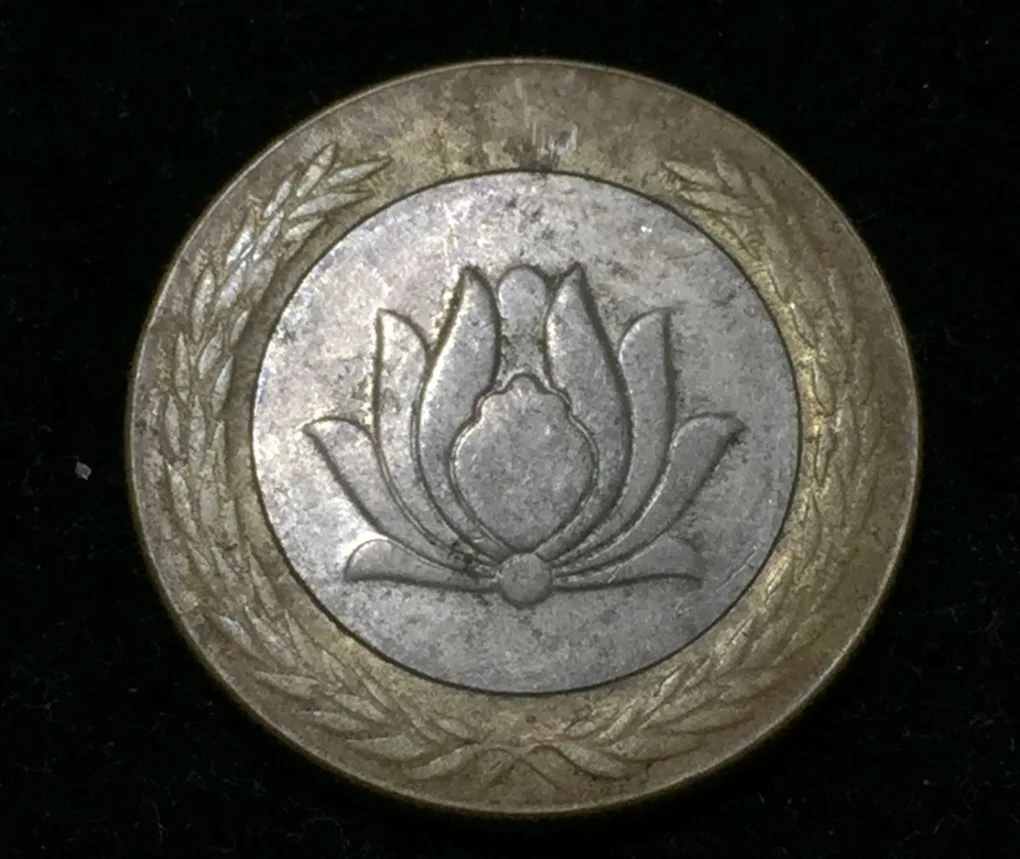 Iran 250 Rials bimetallic Rare Coin #D-19