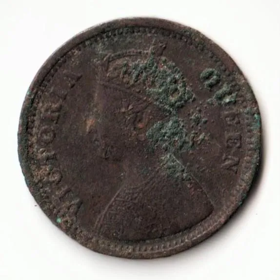 Rare 1/2 Pice 1862 Copper Coin of Victoria Empress Standard Circulation Coin of British India