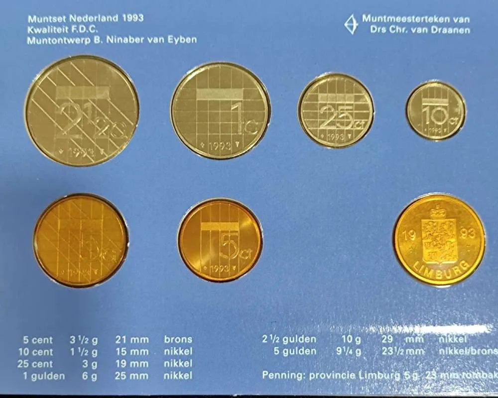 Nederland 1993 7 pcs set mint pack Dutch Mint
