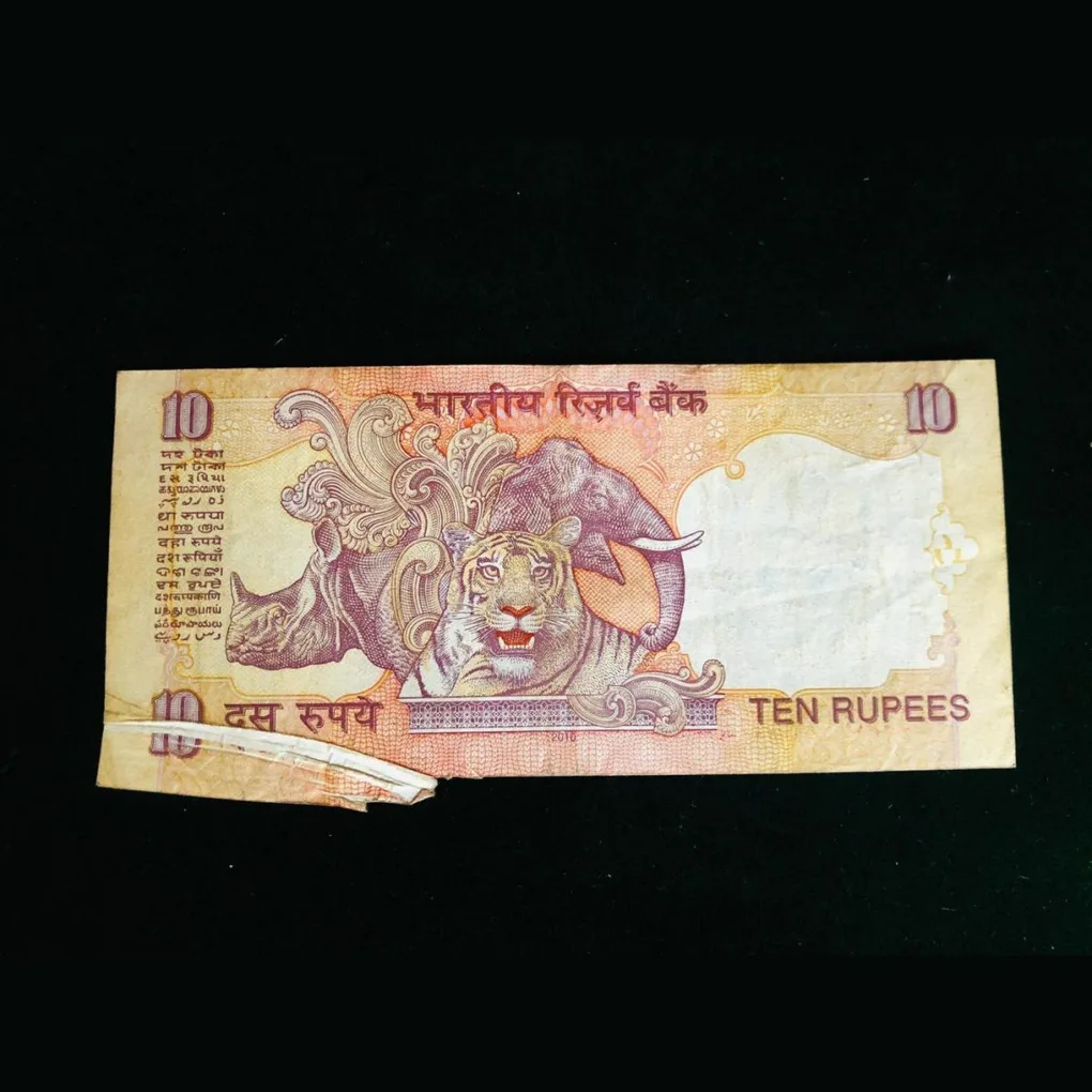 Rs 10 Extra Paper Small Font Issue Unique And Rare