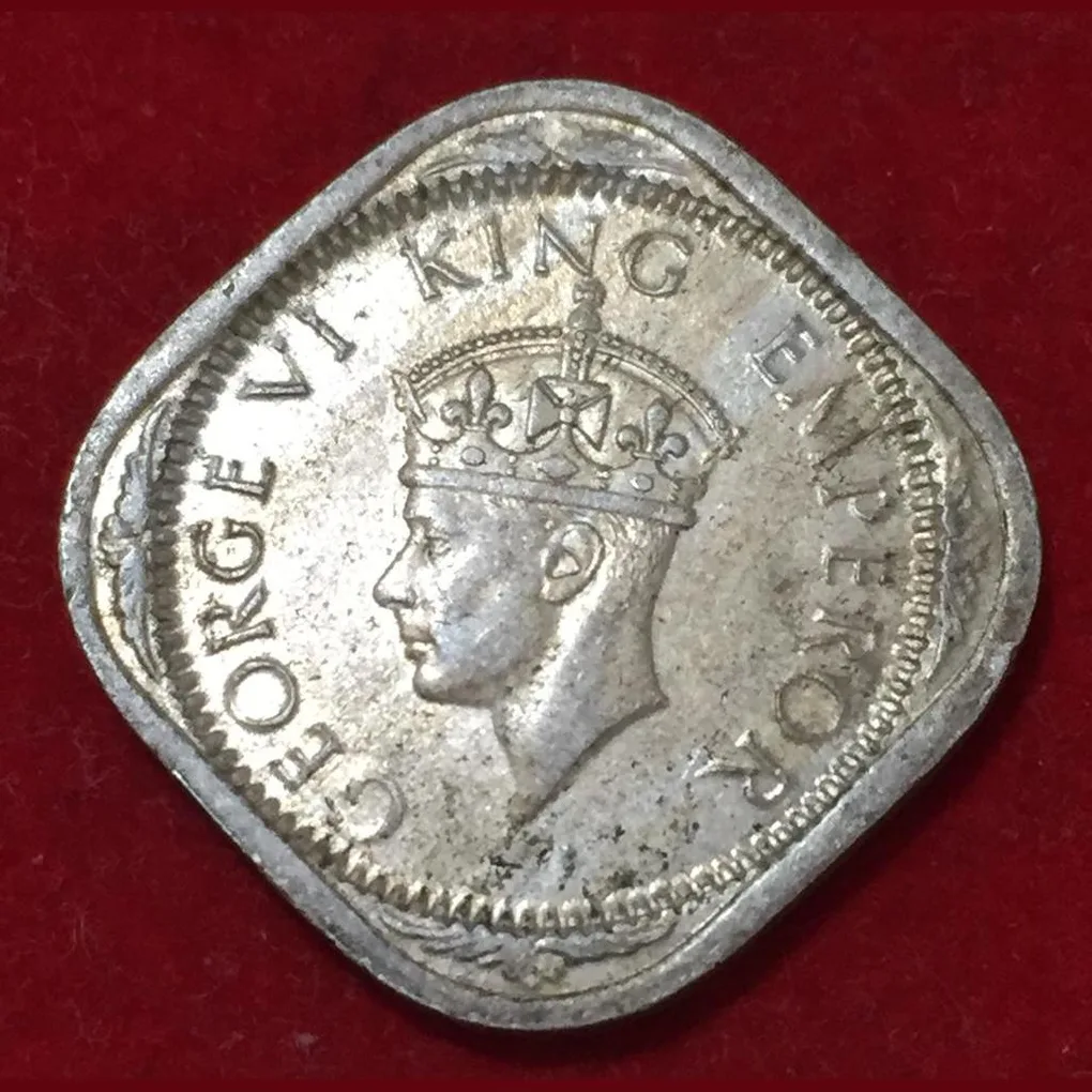 1940 India - British 2 Annas - George VI High Grade Coin #N97