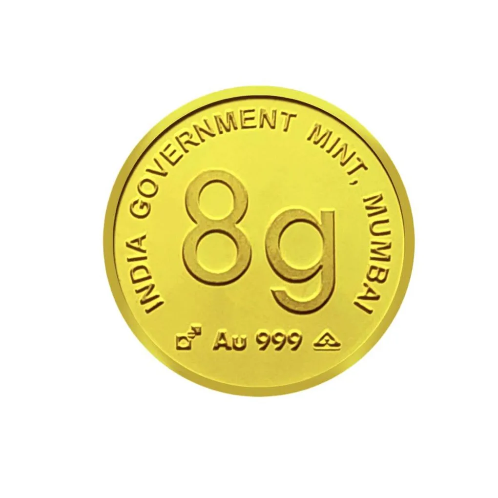 8 Gram 999 Pure Gold Peacock series Issue India Gov Mint Mumbai Edition Discontinued Issue The only piece Known