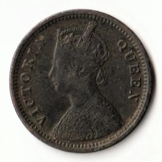 Rare 1/2 Pice 1862 Copper Coin of Victoria Empress Standard Circulation Coin of British India