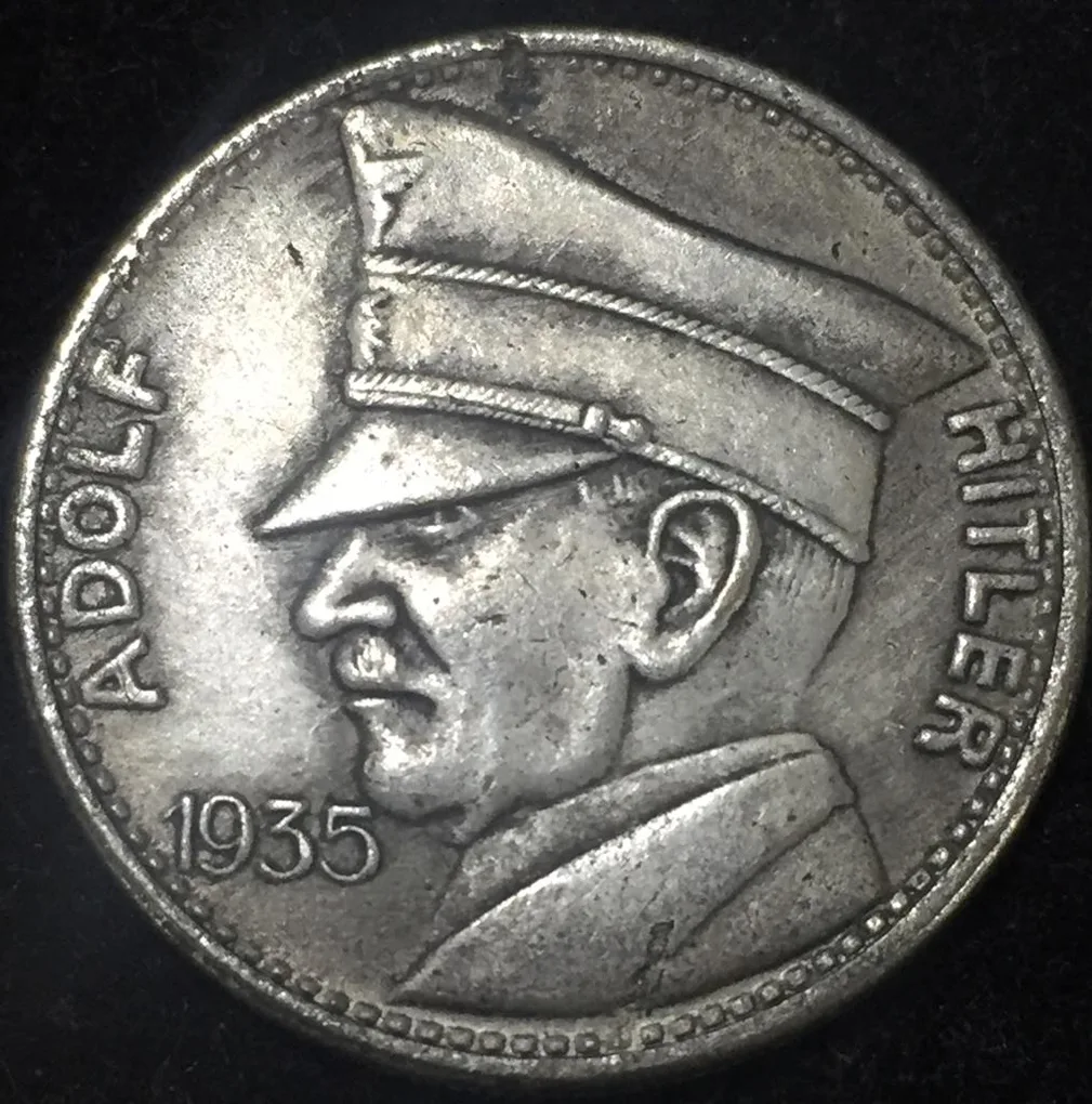 Adolf Hitler 1935 German 5 Reichsmark Old Rare token
