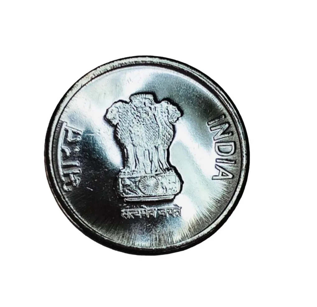 Rs 2 Rbi 1st Strike Coin Seal 75 Year Of Independence Republic India Issue 2023 Mumbai Mint Reeded Sides