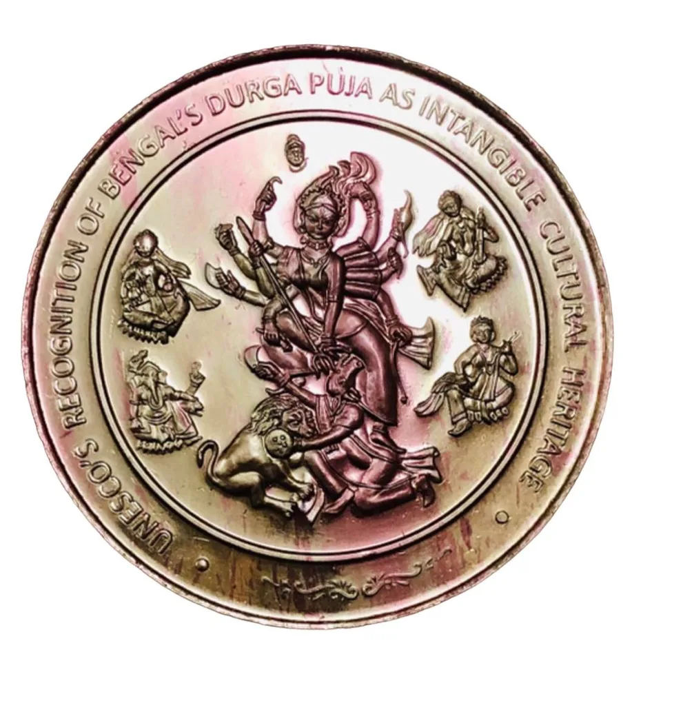Unescos Recognition of Bengals Durga Puja as Intangible Cultural Heritage Unique and Rare Kolkata Mint 100gms