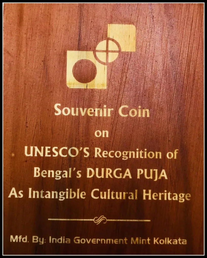 Unescos Recognition of Bengals Durga Puja as Intangible Cultural Heritage Unique and Rare Kolkata Mint 100gms