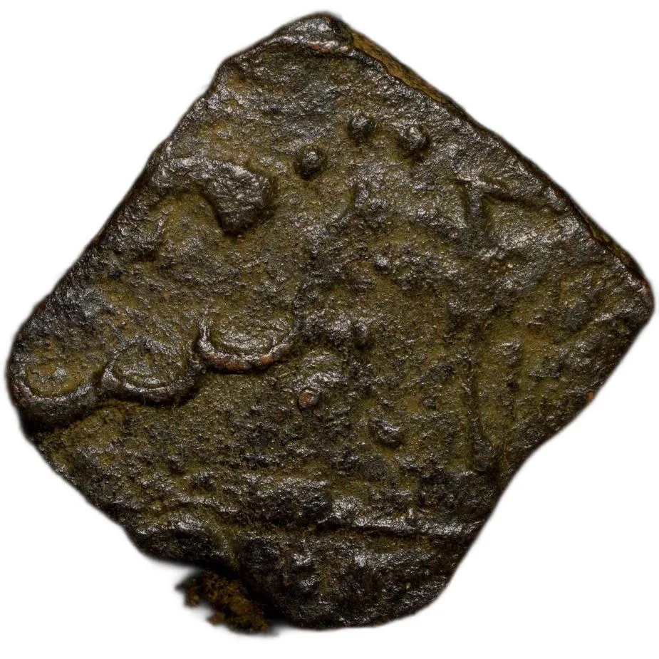 Copper Paisa of Dalel Singh Ji(AD 1851-67) of Lunavada State PM # 111 Very Rare