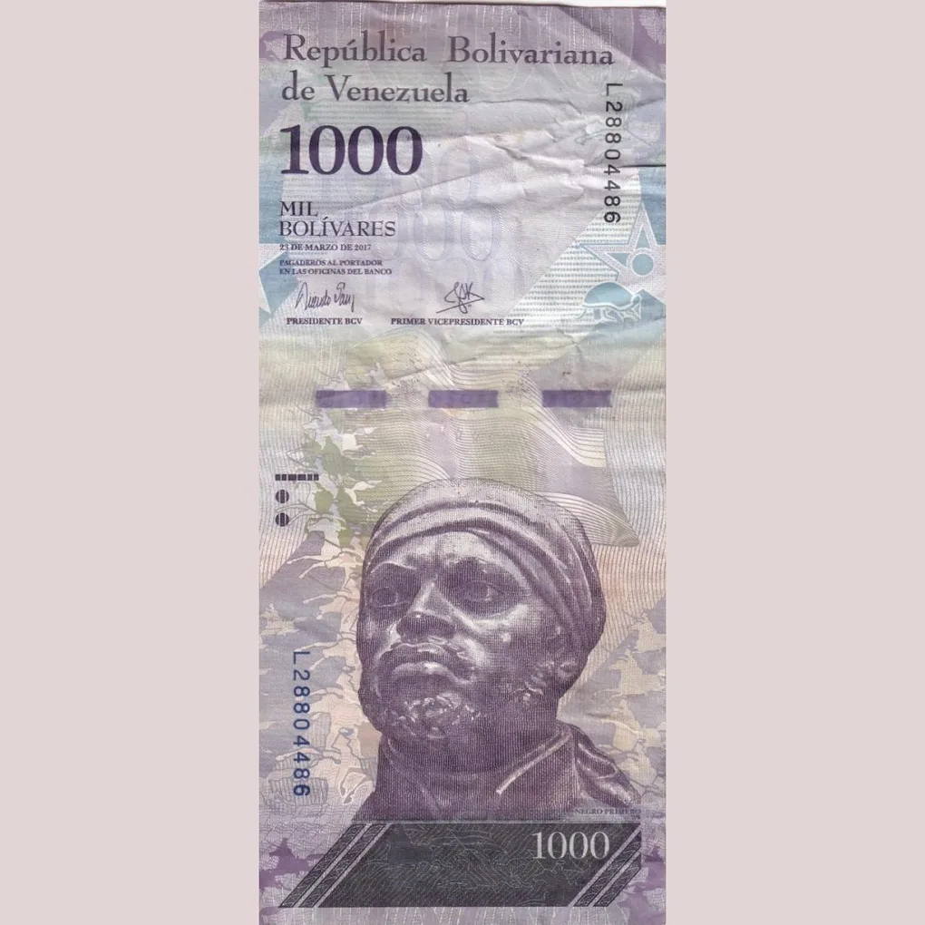 Venezuela 1000 Bolívares Standard bank Note lowest Price