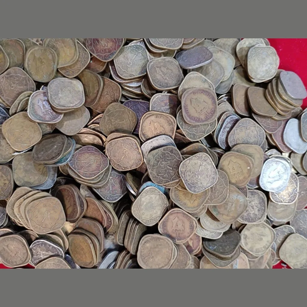 George six Half anna mix dates mix mint (10 pcs lott) Good condition coin