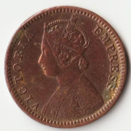 Top Grade Extremely Rare 1/12 Anna 1901 Copper Coin of Victoria Empress British India Coinage