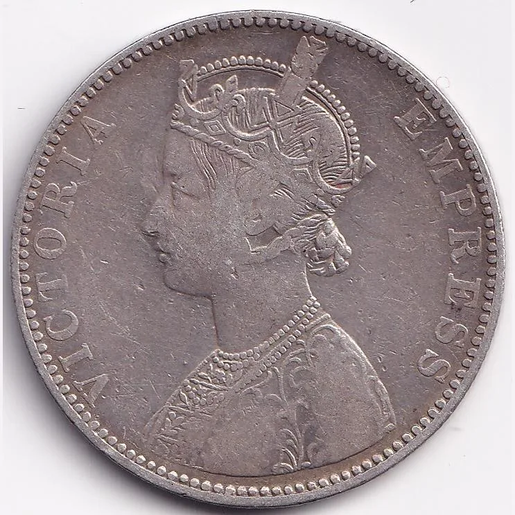 1893 Victoria British India Silver One Rupees Coin Lowest Price 100% Original Coin #H62