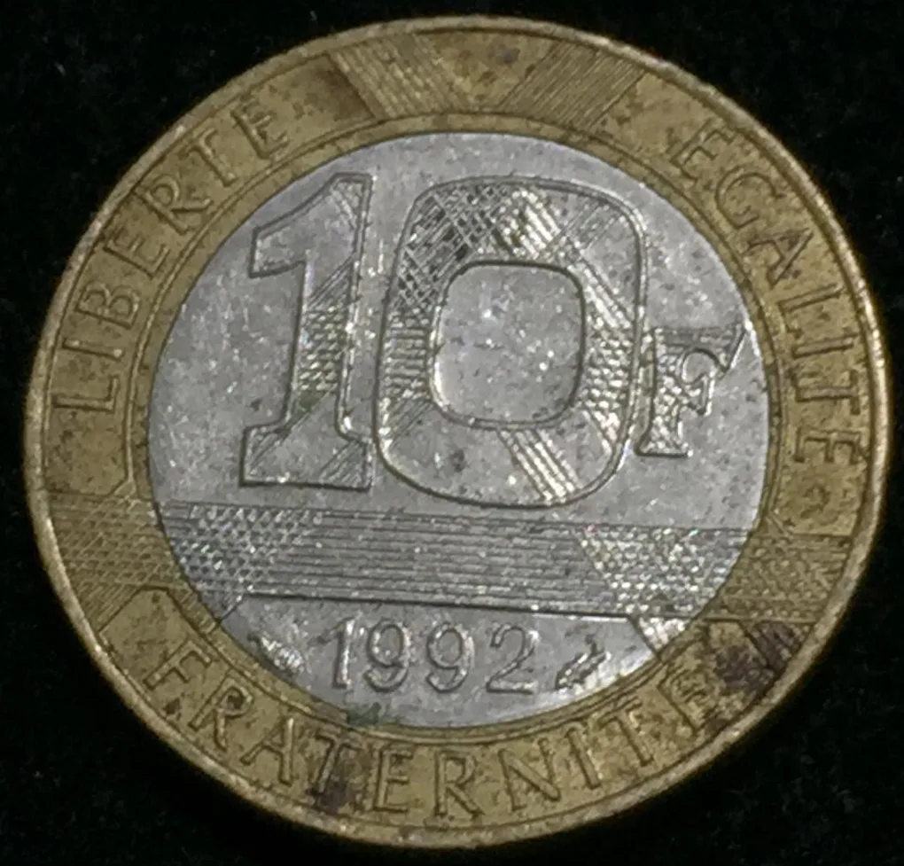 France 10 Francs 1992 Lowest Price Coin #L-168
