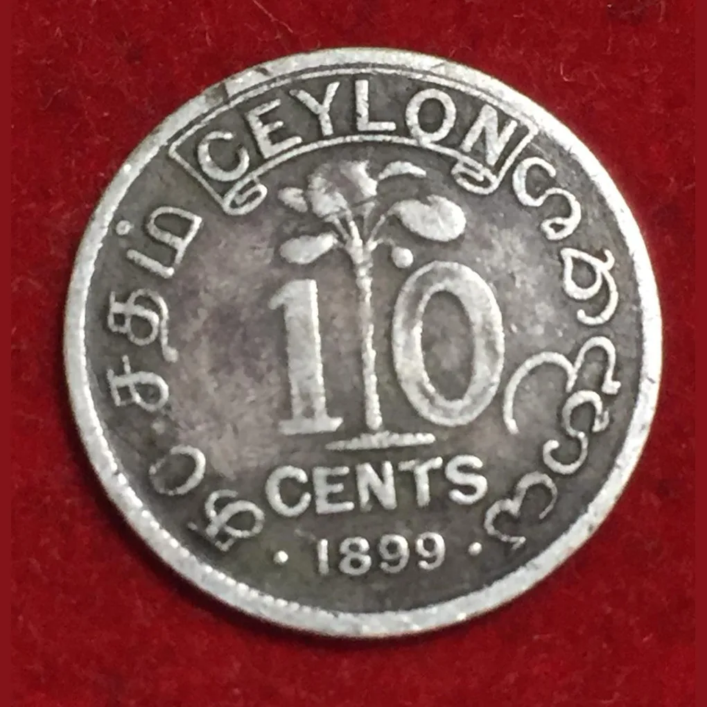 Sri Lanka › Ceylon (1899) 10 Cents - Victoria ; Silver (.800) Coin Lowest price #Z-302