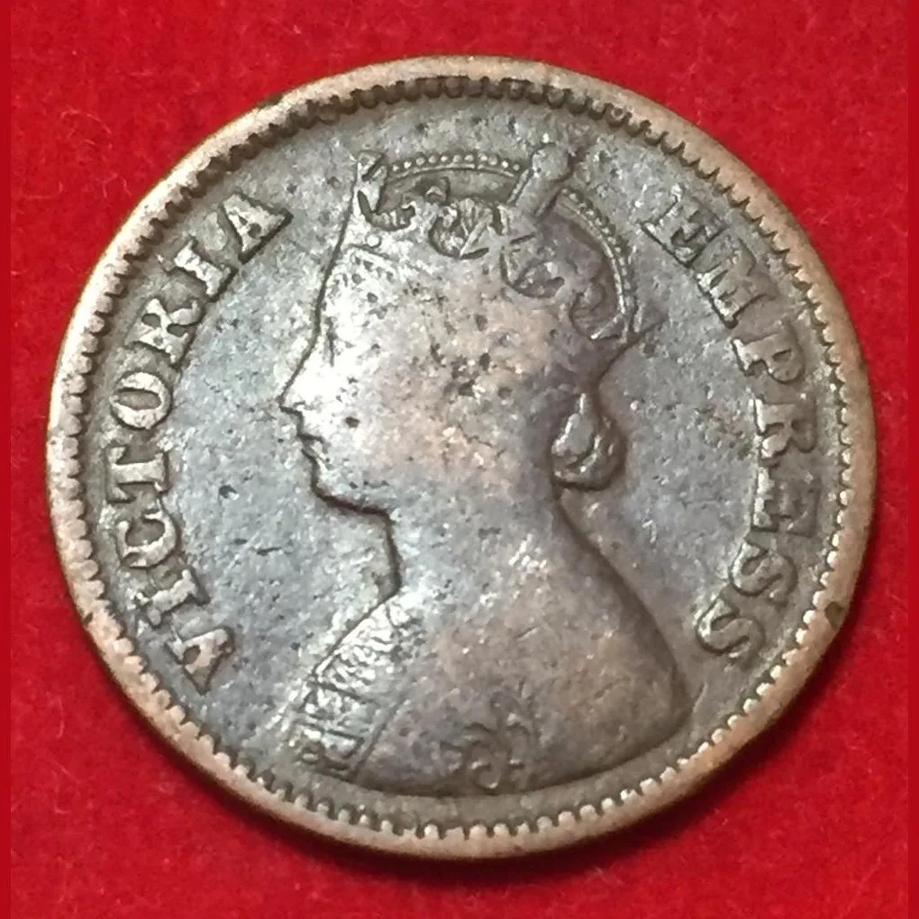 1898 India - British ½ Pice - Victoria Rare Coin Lowest Price #F47