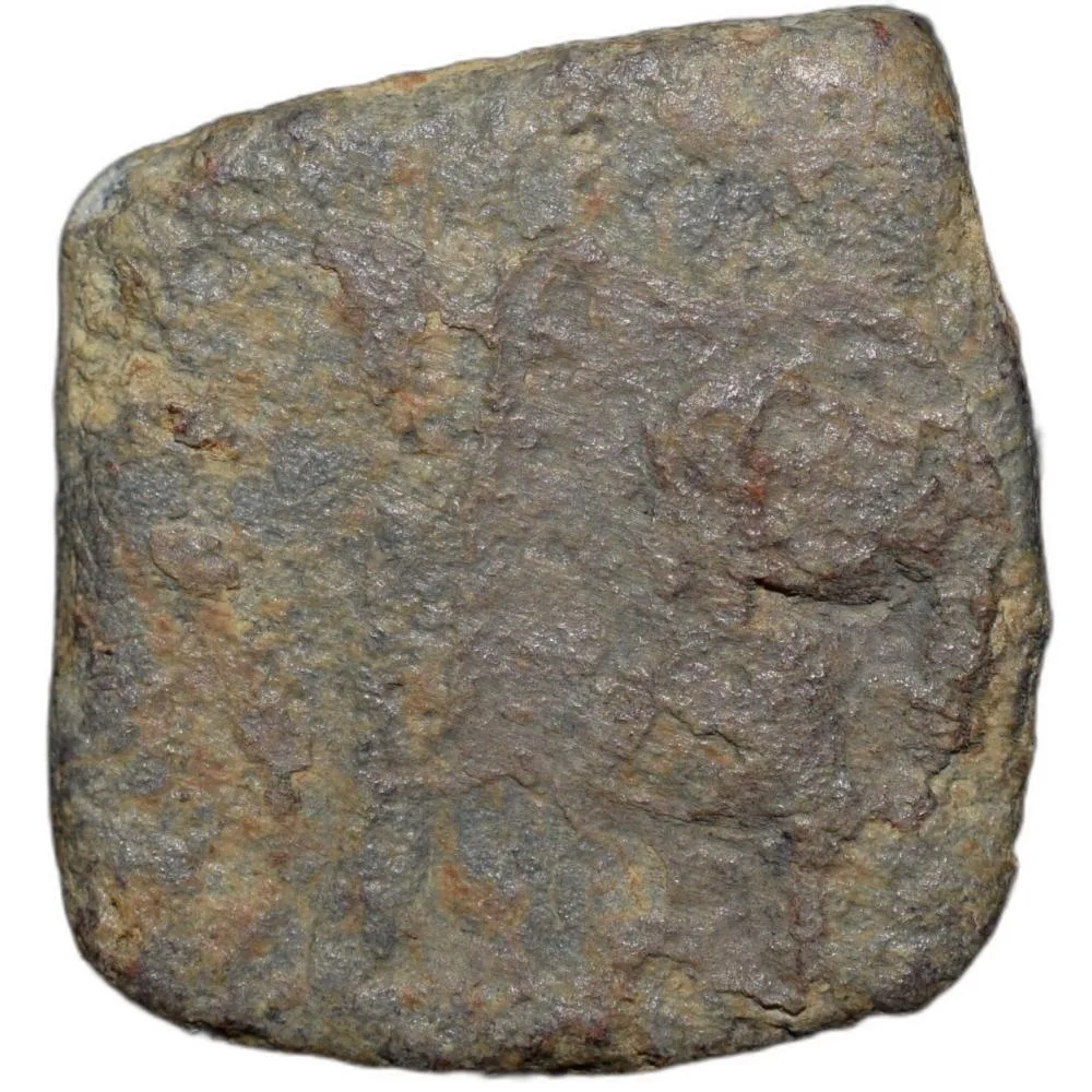 Lead Coin of Satavahan Dynasty(1st Cen. BC) from Paithan Region with Galloping Lion Right Rare