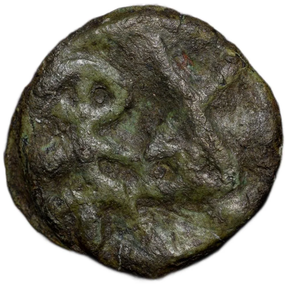 Uniface Cast Copper of Vidarbha Region (3rd - 2nd Cen. BC) with Tree Railing & Hill