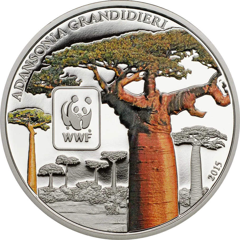 100 Francs CFA Baobab Central Bank of Africa WWF Collection 25Gms