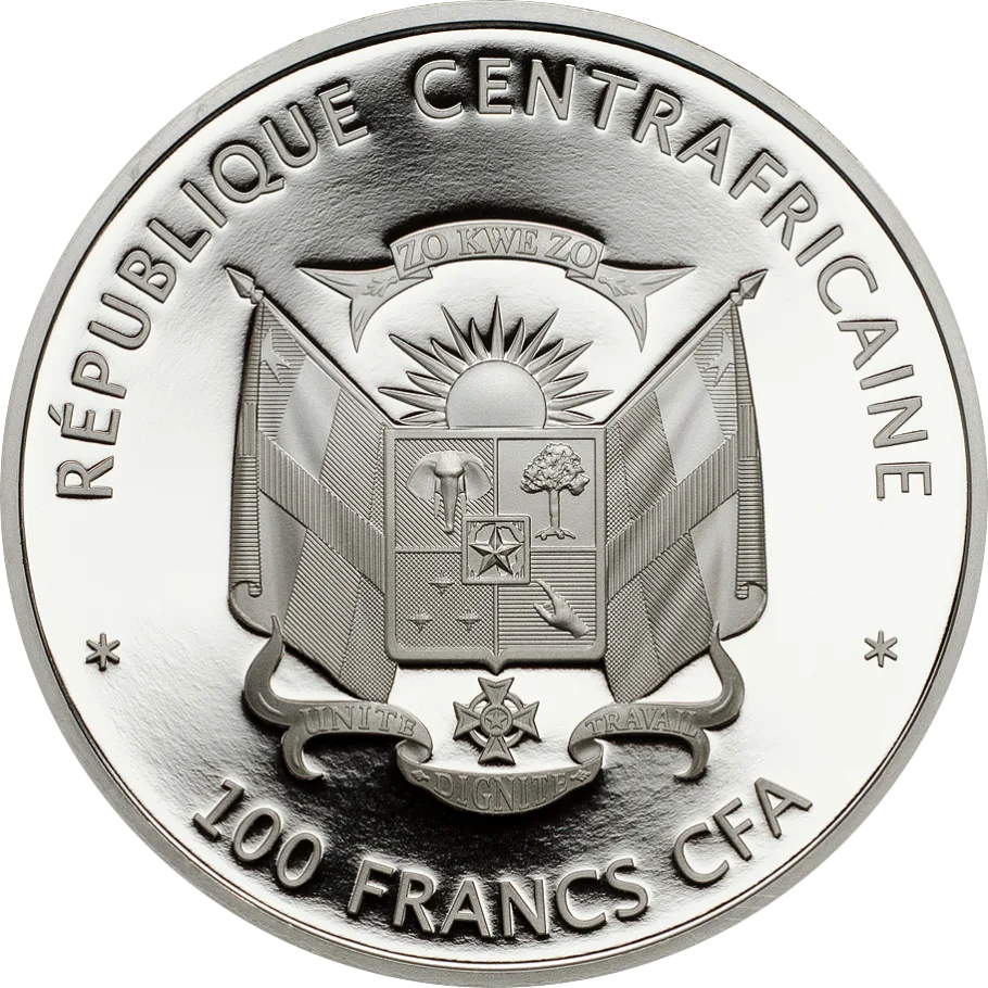 100 Francs CFA Rafflesia Central Bank Of Africa WWF Collection 25Gms