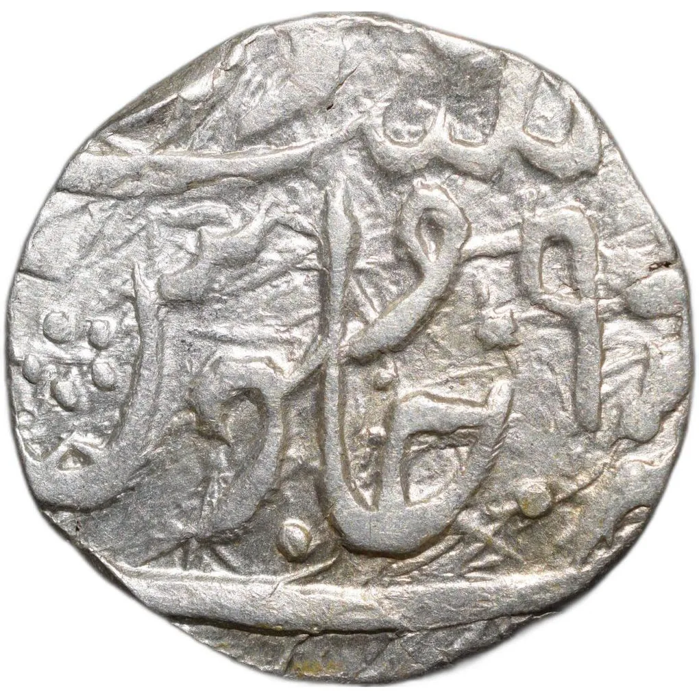 Silver Rupee of Daulat Rao(AD 1794-1827) of Gwalior State of Sipri Mint KM 205 Rare