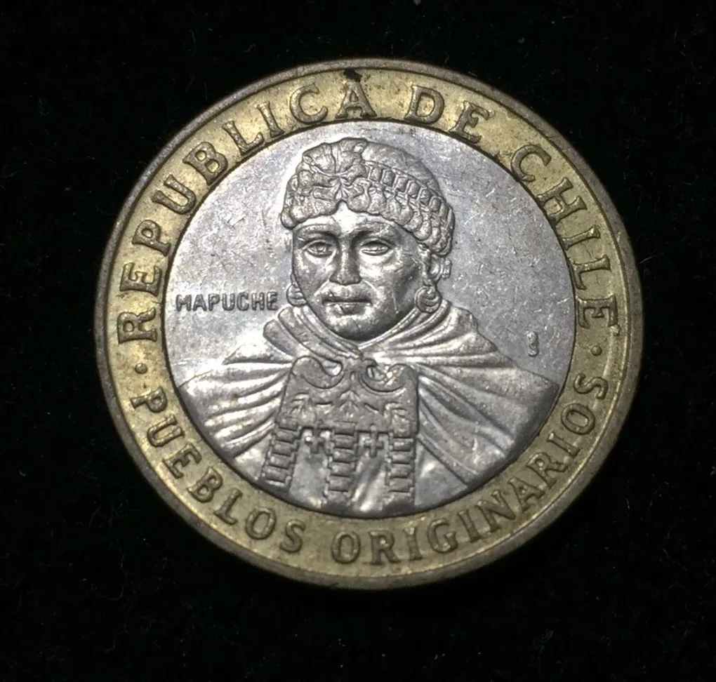 Chile 100 Pesos 2009 Lowest price Bimetallic Coin #D-11